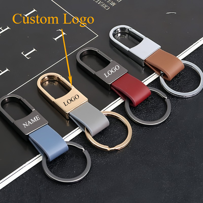 Men Accessories Name - Moda Deri Anahtarlıklar Özel Logo Adı