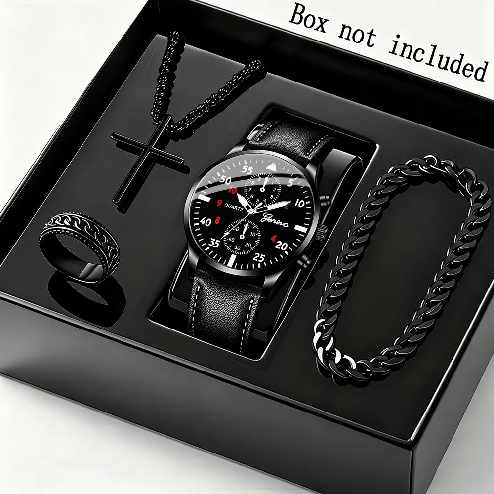 Men Accessories Elegant - Şık 4 Parçalı Erkek İş Kuvars