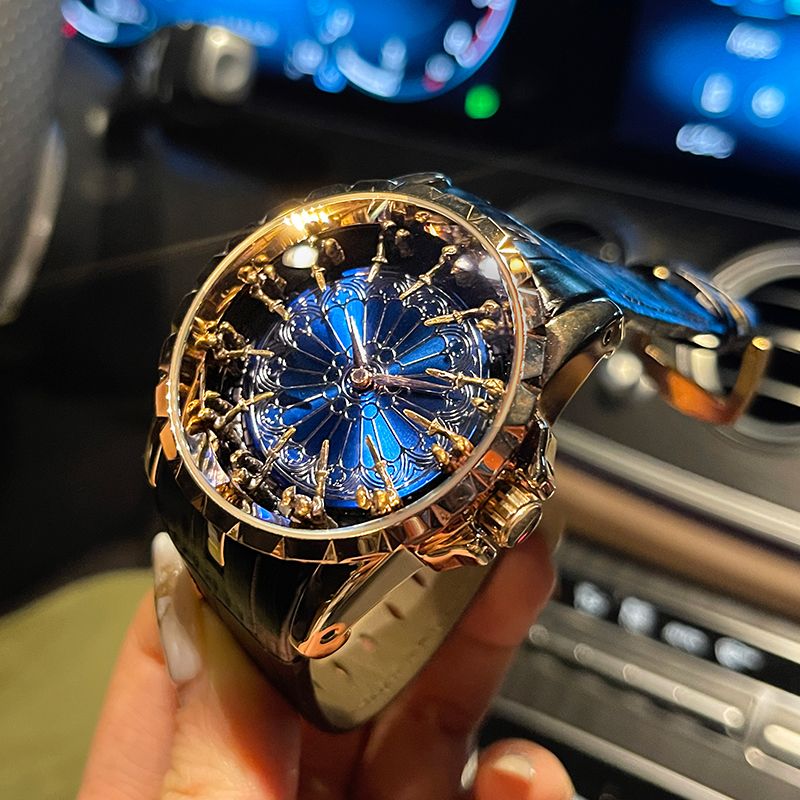 Men Accessories Elegant - Lüks ve Zarif Erkek Saati, Yuvarlak