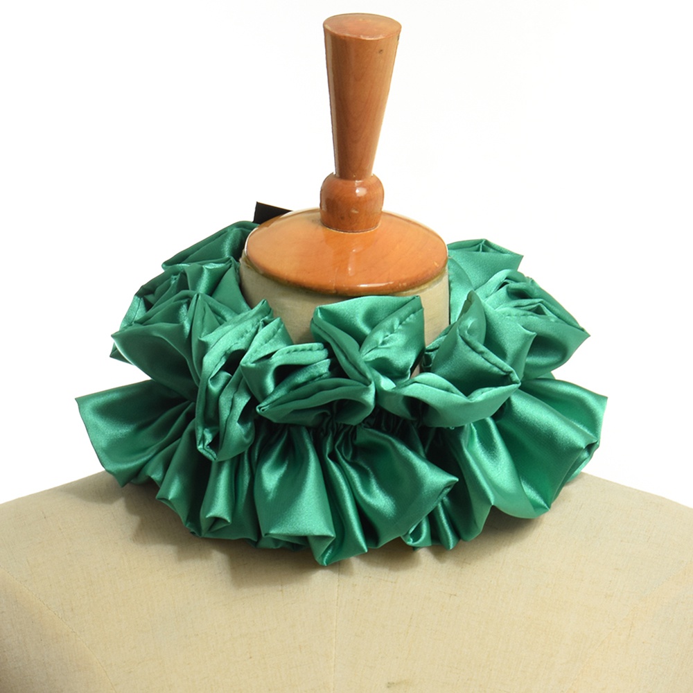 Men'S Victorian Accessories - Palyaço Cosplay Saten Ruffled Boyun Ruff