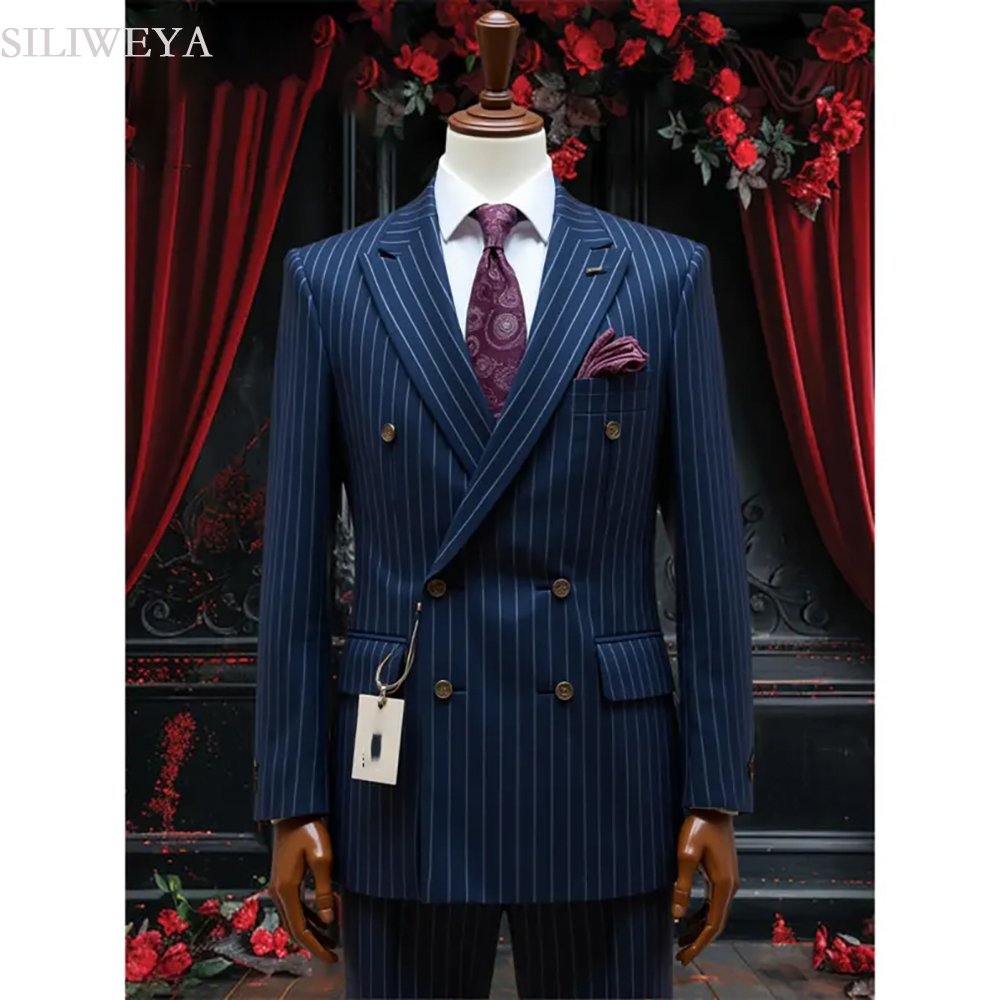 Men Accessories Elegant - SILIWEYA Kruvaze İş erkek Takım Elbise