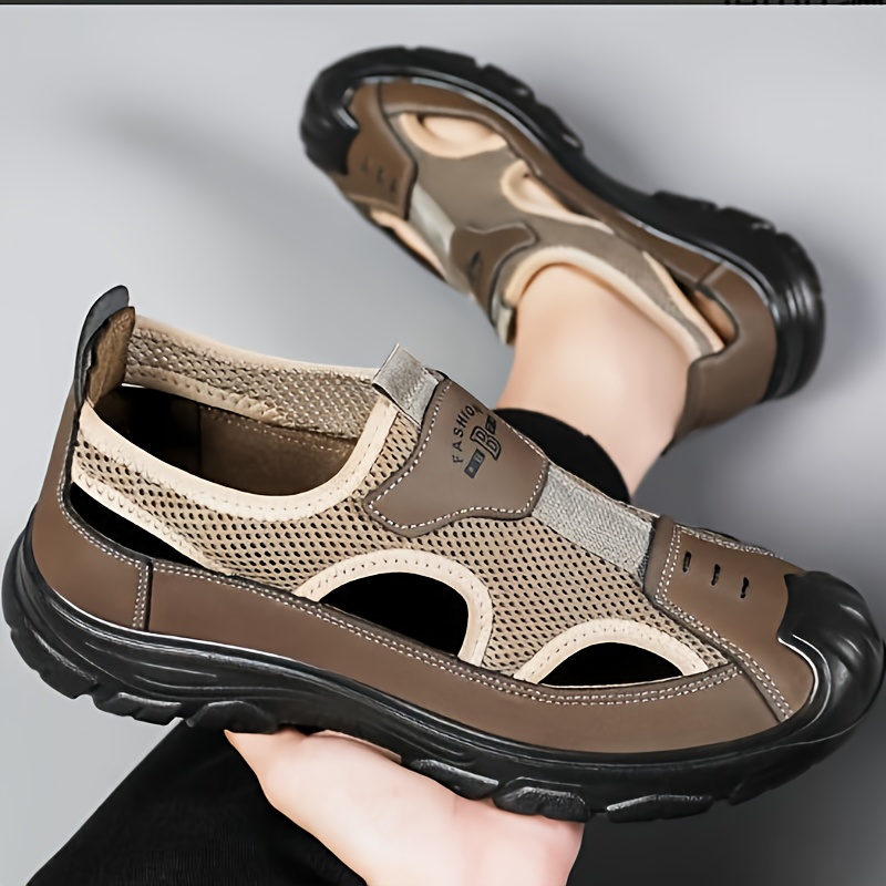 Men Accessories For Beach - Erkek Kapalı Burunlu Yürüyüş Sandaletleri 2026