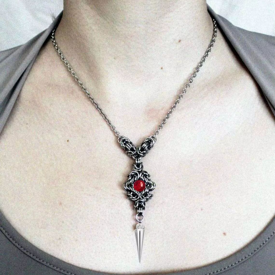 Men'S Victorian Accessories - Punk perçin kolye, toka, Gotik takılar,