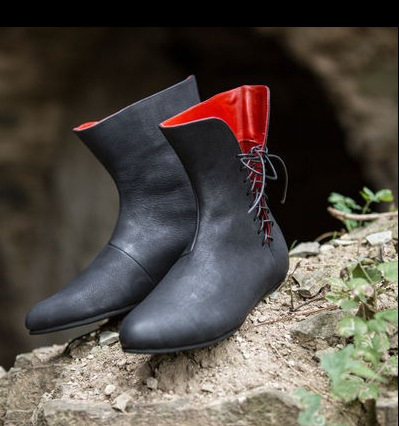 Men'S Victorian Accessories - Erkek Ortaçağ Deri Ayakkabısı Orta Çağ