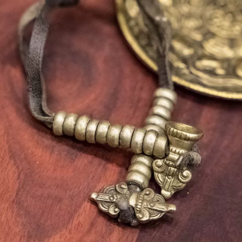 Men Accessories Nepal - Koleksiyon Tibet Etnik Nepal Eski Bronz