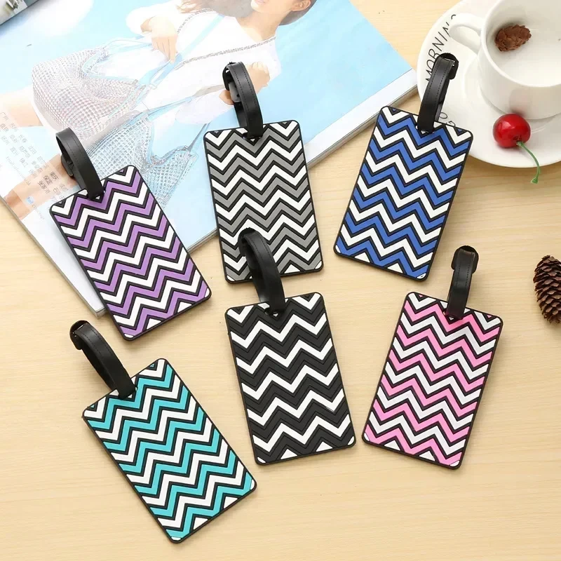 Men Accessories Name - Geometrik Bagaj Etiketleri Kadın Erkek PVC