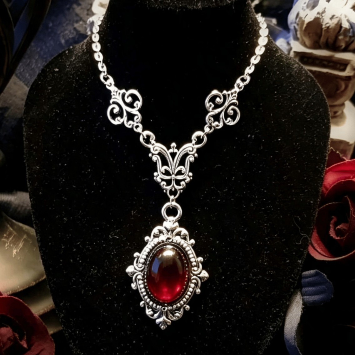 Vampir Cameo Kolye,Kan Cameo,G - Men'S Victorian Accessories incelemesi ve fiyatı