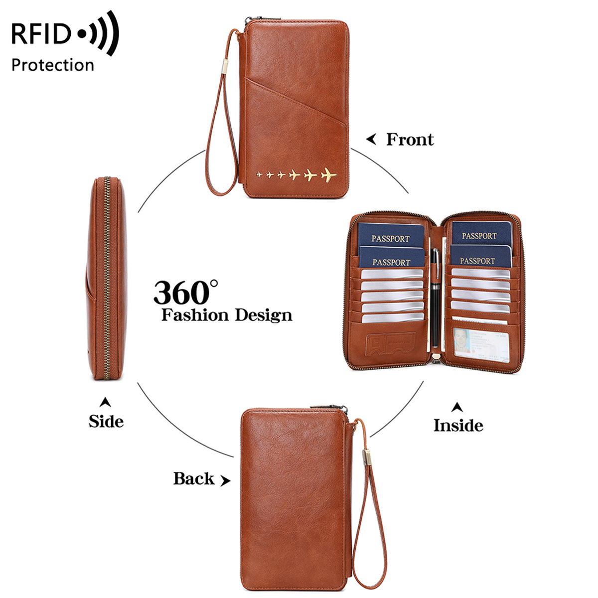 Trendy Uçak Tasarımlı RFID Eng - Passport Wallet Rfid incelemesi ve fiyatı