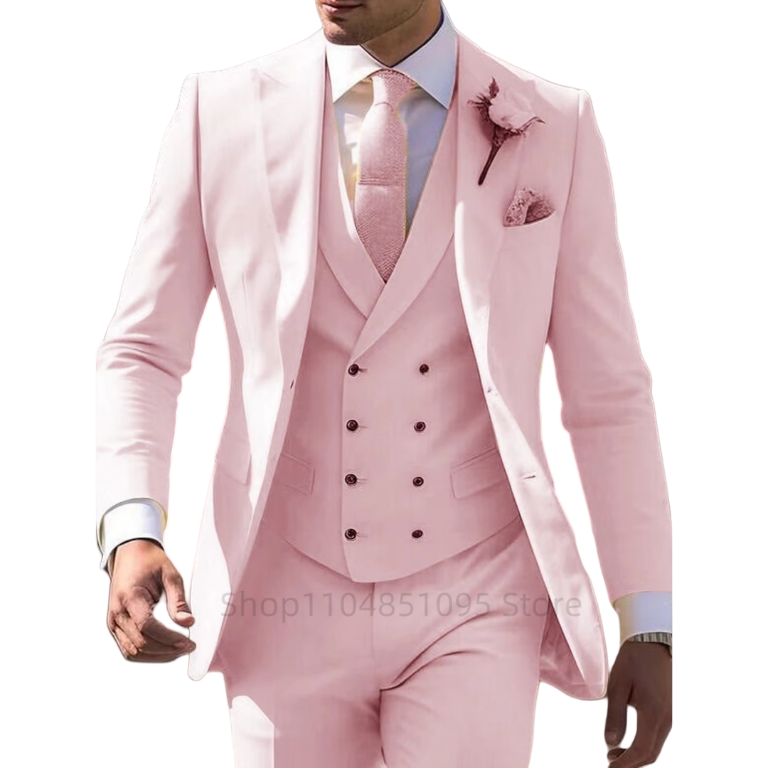 Şık 3 Parça Pembe Erkek Takımı - Men Accessories Elegant incelemesi ve fiyatı