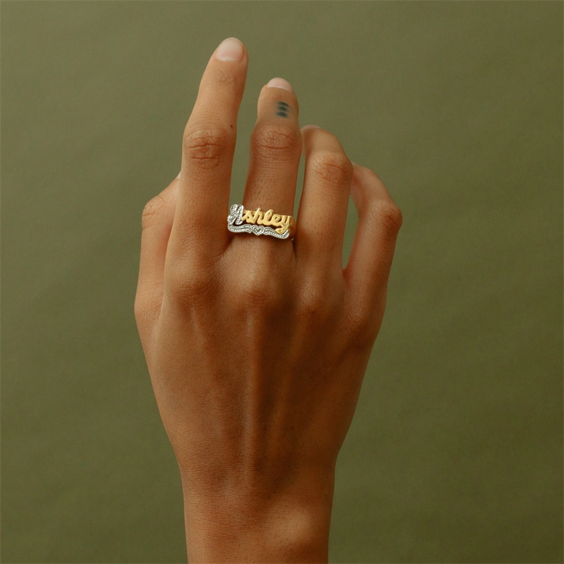 18K altın yüzük kalp kişiselle - Men Accessories Name incelemesi ve fiyatı