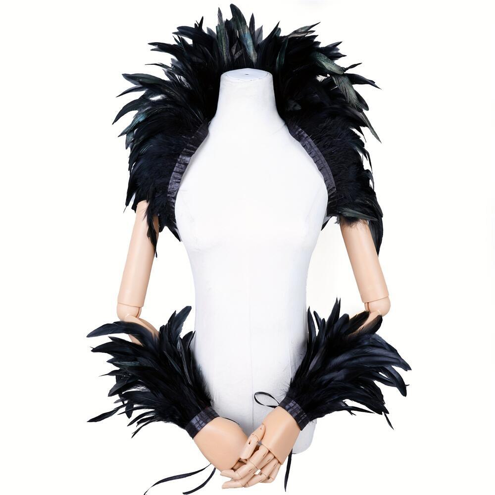 Zarif Kırmızı Tüyler kadın Şal - Men Accessories Elegant incelemesi ve fiyatı