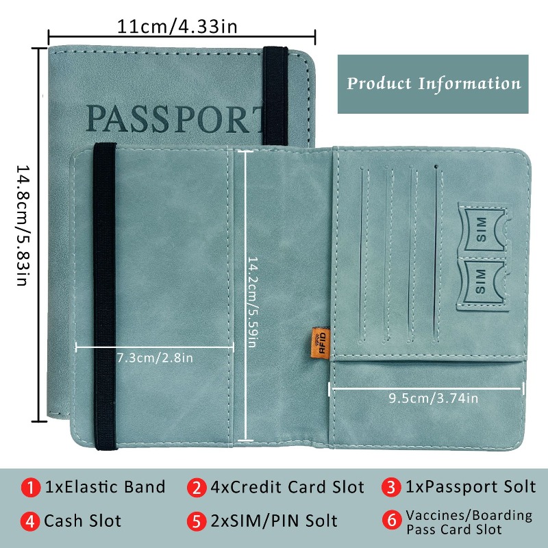 PU Deri Pasaportluk, RFID Enge - Passport Wallet Rfid incelemesi ve fiyatı