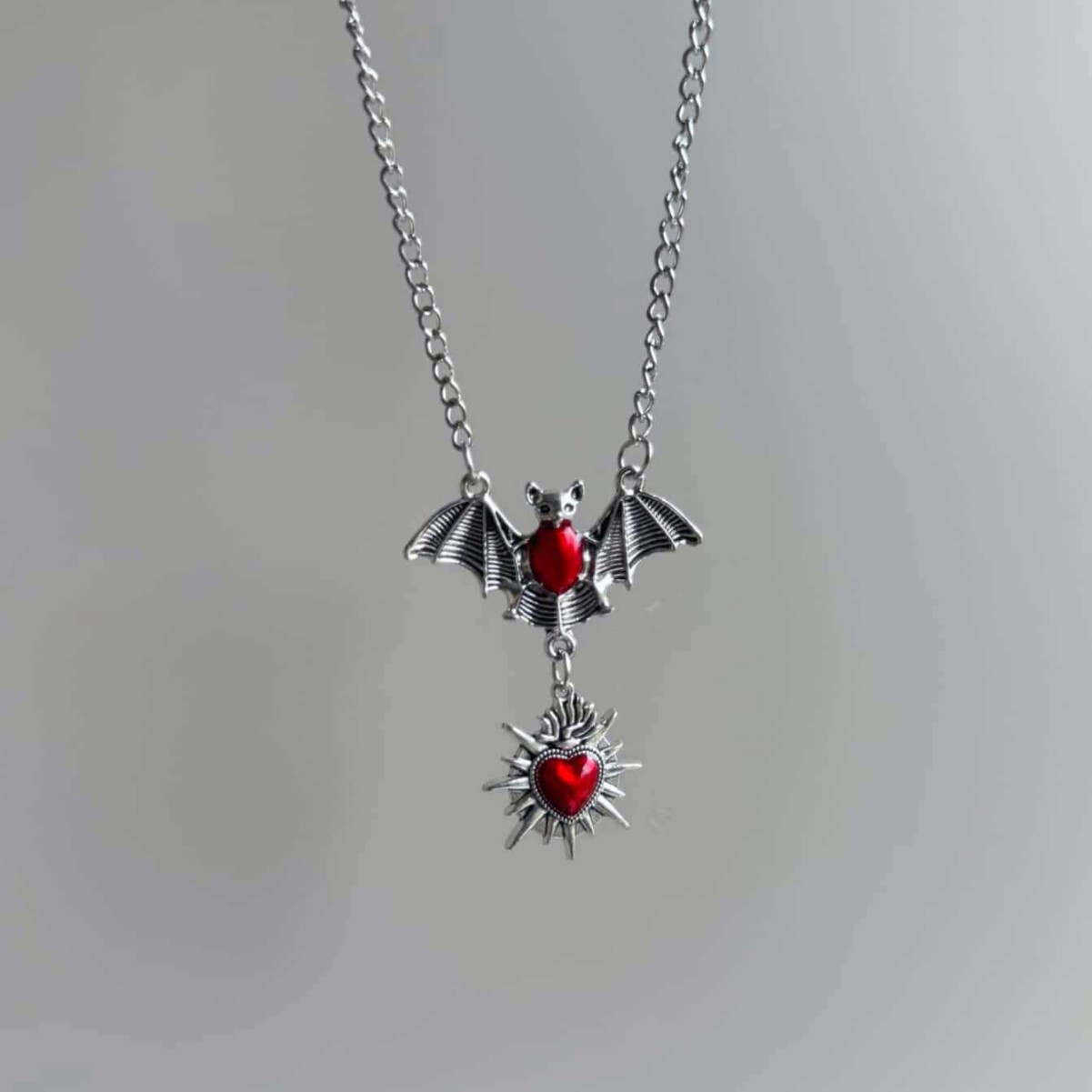 Spike Heart Bat Kolye, Gotik t - Men'S Victorian Accessories incelemesi ve fiyatı